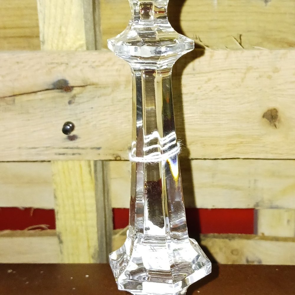 Crystal candleholder